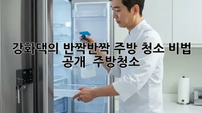 강화댁의 ✨반짝반짝✨ 주방 청소 비법 공개! 🧼 #주방청소