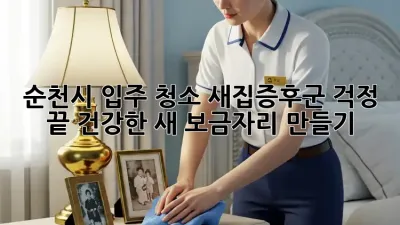 순천시 입주 청소: 새집증후군 걱정 끝! 건강한 새 보금자리 만들기